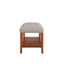 Banc en tissu gris clair Charla-222646617