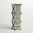 Cream X-Frame Shoe Cubby with Poly-Cotton and Iron