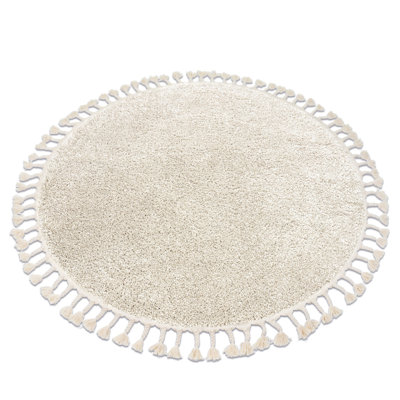 Round Windley Solid Colour Area Rug