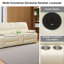 Causeuse inclinable en cuir 74,4 po avec console de rangement, USB et DEL