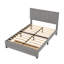 Lit plateforme tapissier avec rangement Johnita-609792172