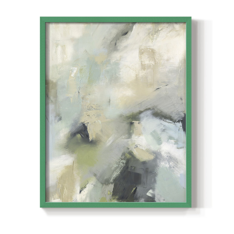 Through it All Framed Print - Solid Wood, 10" H x 8" W, Green Single Picture Framed