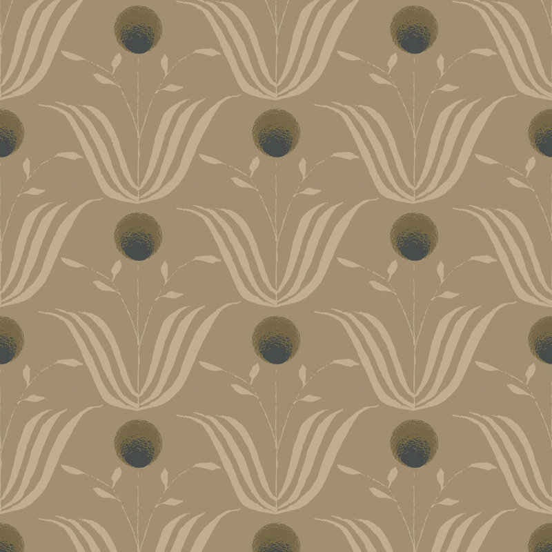 Lady Charlotte Spring Bloom 10' L x 24" W Wallpaper Tile, Seafoam, Peel & Stick