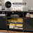 70.8" Modern Black Led Tv Stand With Adjustable Shelves-6385977