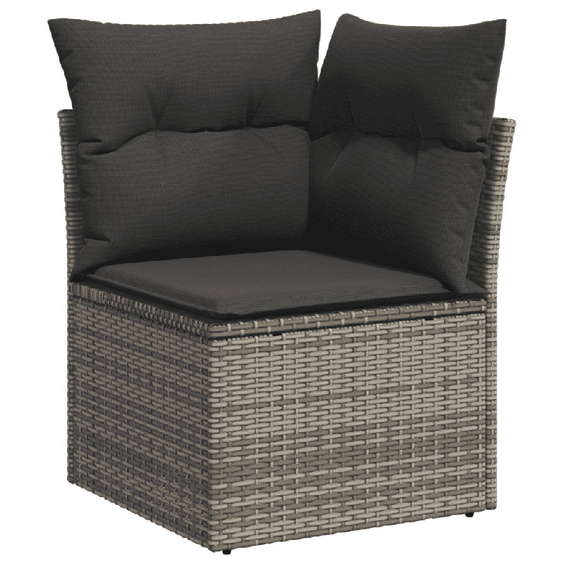 Ensemble de canapé de jardin Vidaxl , Gris, Gris