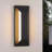 Modern Black Iron LED Outdoor Wall Sconce-528659456