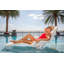 Chaises longues Tenjam Shayz dans la piscine - granit blanc - petite colonne montante (profondeur d'eau jusqu'à 9 po)-2113634396-2113634393