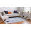 Tapis bleu à motif géométrique Santini-432371752