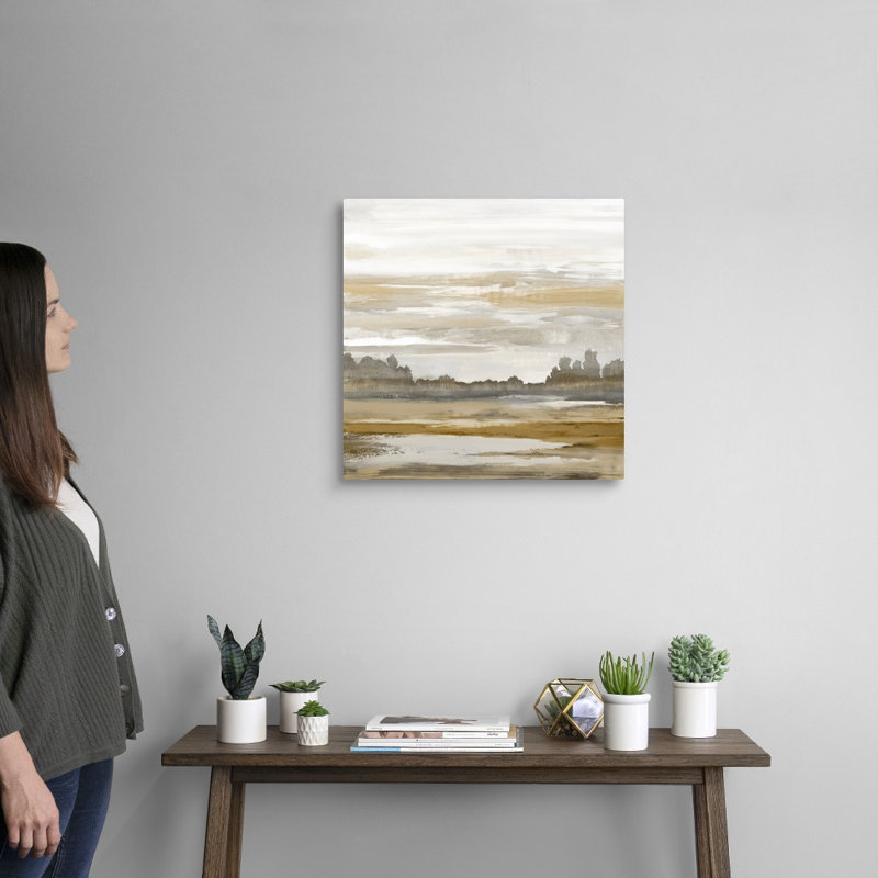 Reproduction d’art sur toile, "Landscape abstract" par David Moore, Toile tendue, H 20 po x l 20 po x P 1,25 po