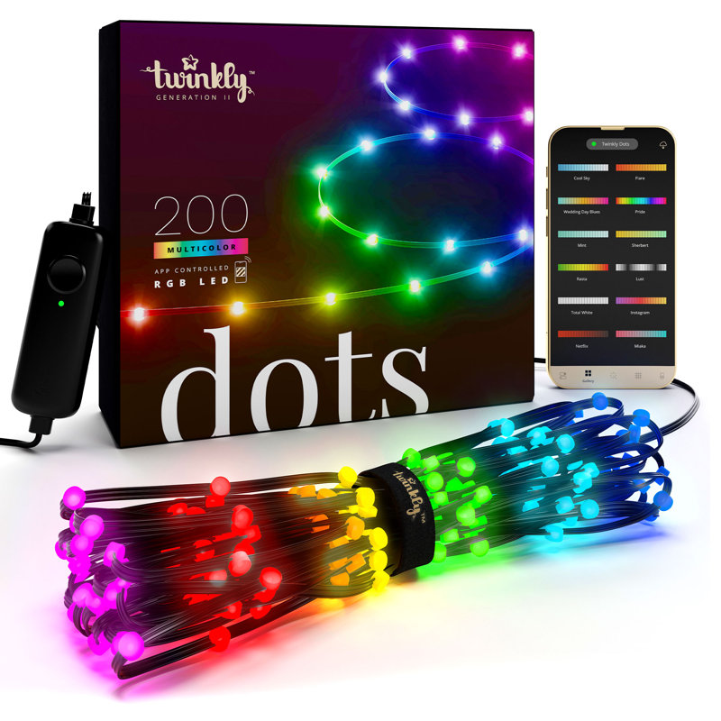 Twinkly 33ft Multicolor RGB LED Strip with App Control