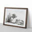 Cow at Rest by Jean Bernard - Picture Frame Drawing Print-55510568-55510567