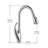 Pull Down Single Handle  Kitchen sink Faucet  in Chrome