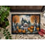 Tapis d'intérieur ou d'extérieur Poodle Spooky Halloween 24 x 36