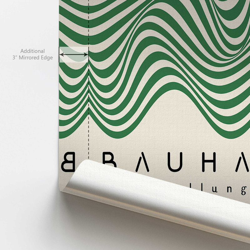 «Bauhaus Curves in Motion», reproduction sur toile, Toile tendue, H 36 po x l 24 po