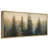 Green Pine Tree Artwork, Paint Strokes Effect Wall Pictures, Giclee Canvas Digital Print Extra Large Framed Wall Art-111653637-111653635