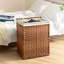 Panier à linge avec couvercle PE en rotin thermolaqué-555222725