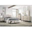 Meuble de chambre à coucher moderne de conception moderne 1 pièce 4 tiroirs crème avec plateau en faux marbre
