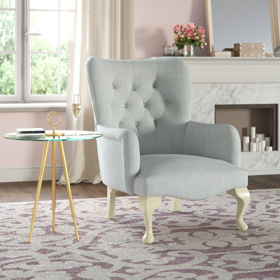 Loretta Upholstered Wingback Chair