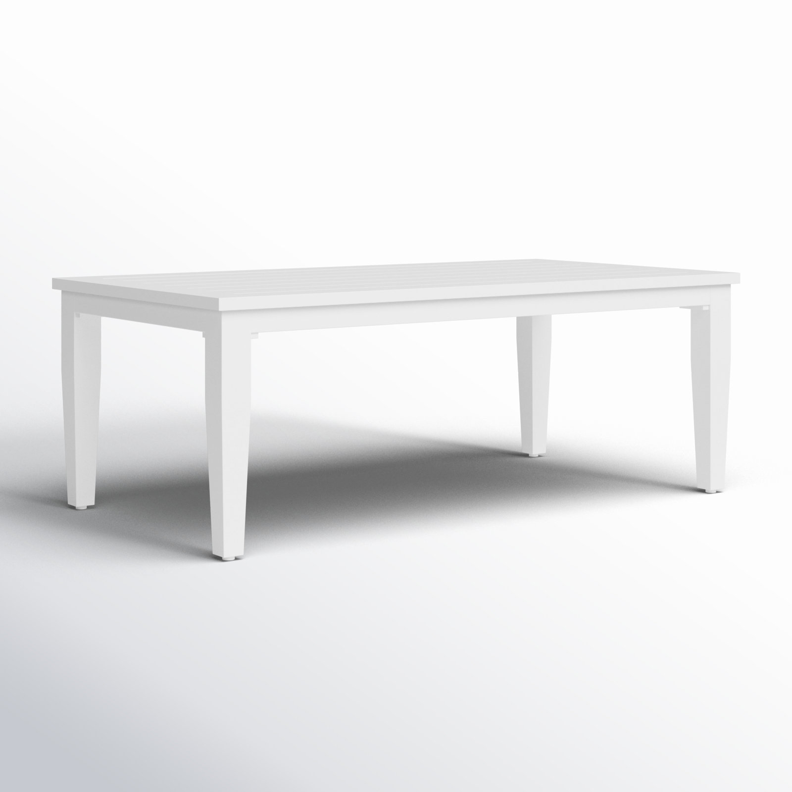 Lilah White Aluminum Coffee Table