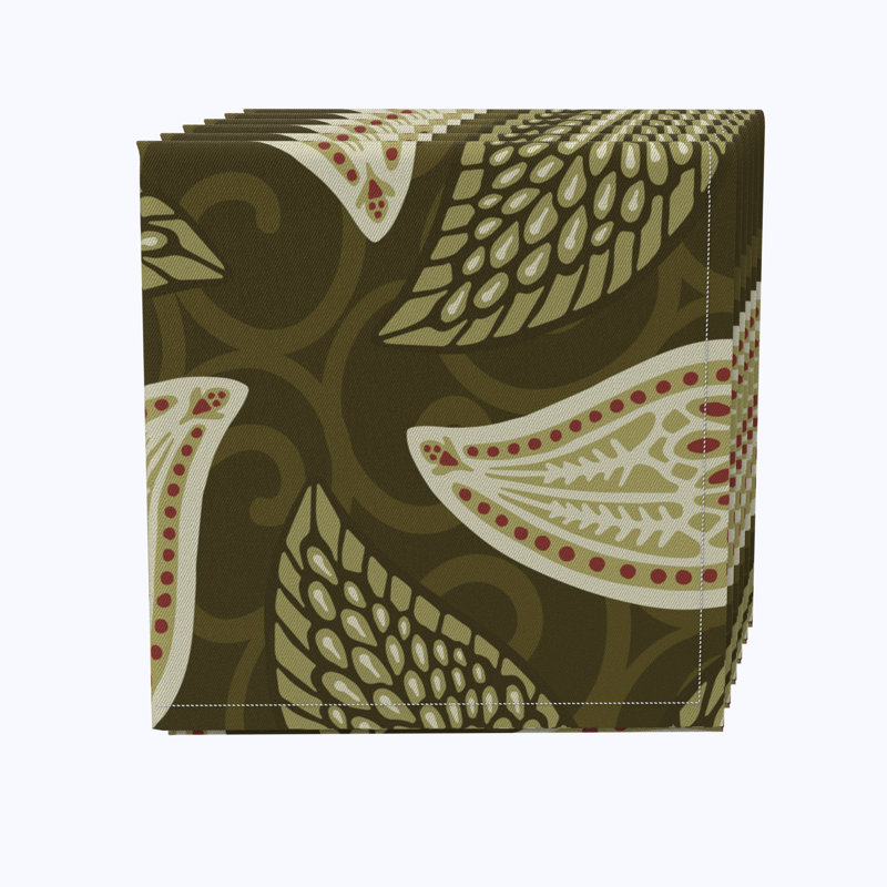 Cotton Floral Square Napkin