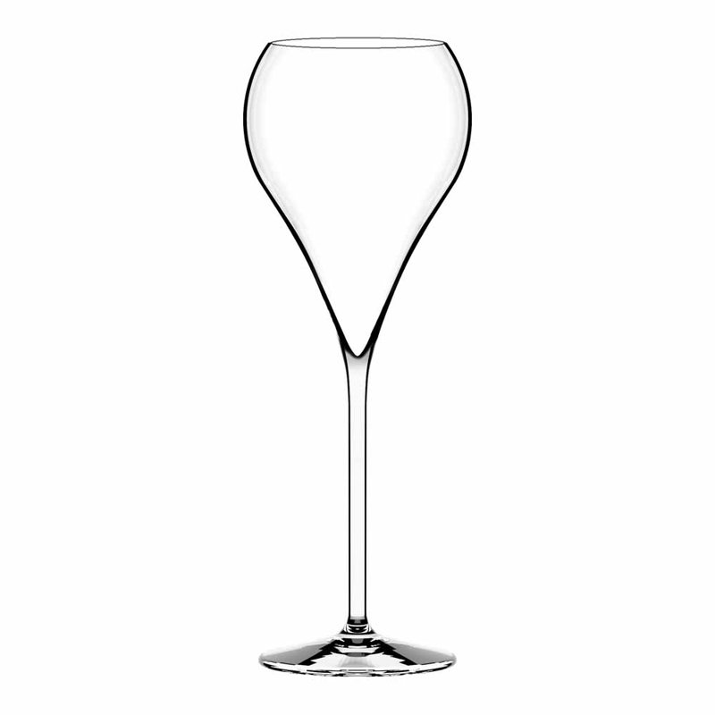 Almeta 380 ml Crystal Flute Set, 12.8oz