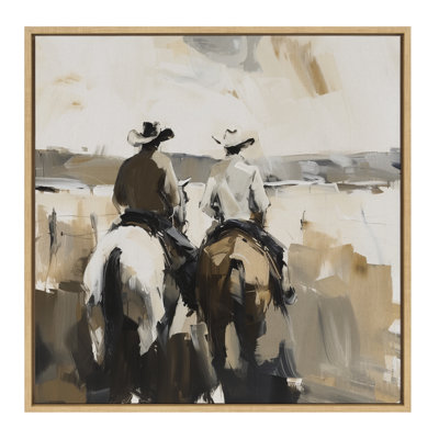 «Abstract Cowboy», art mural encadré sur toile