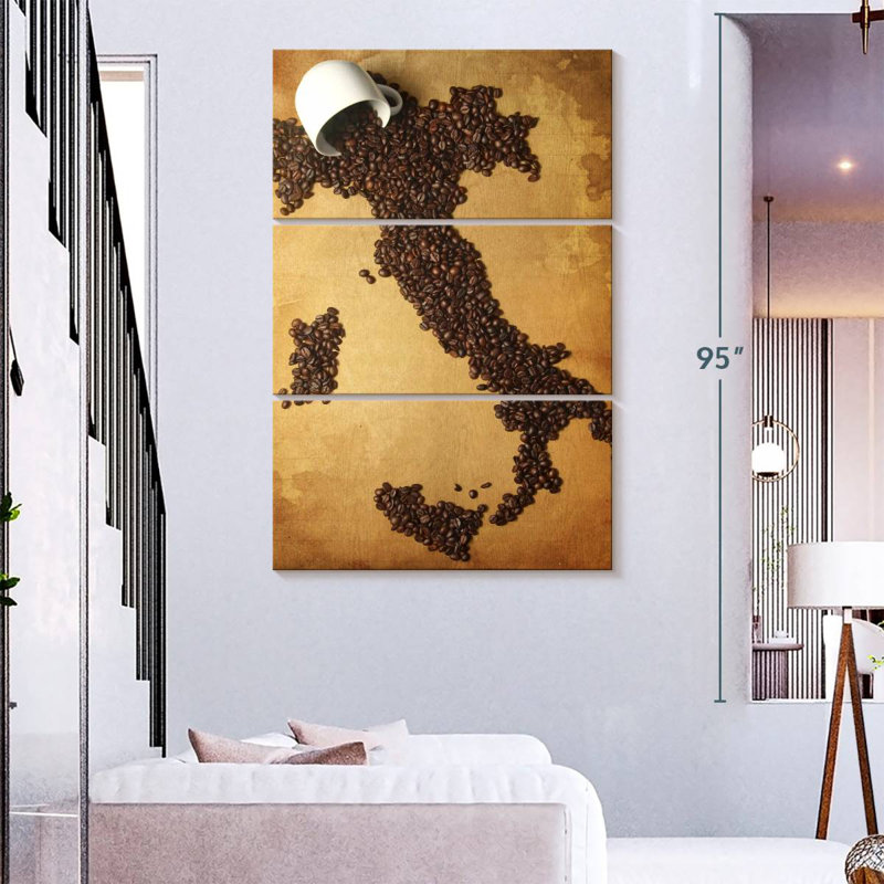 Carte du café italien, H 38 po x l 24 po