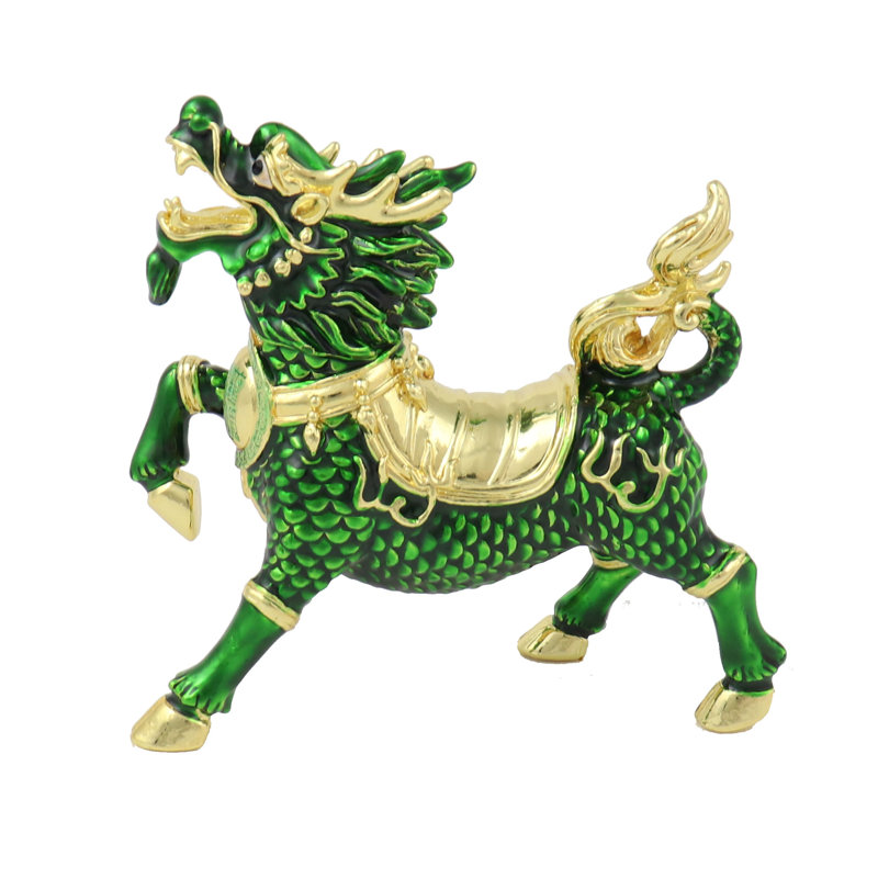 Green Chi Lin Dragon Horse