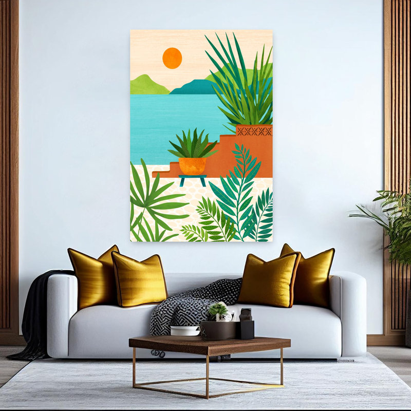 Art contemporain arbre contemporain abstrait, H 60 po x l 40 po