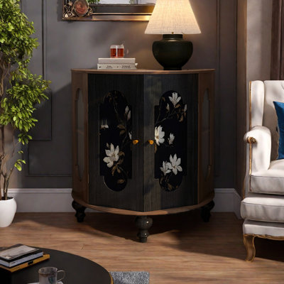Armoire de vestibule demi-ronde