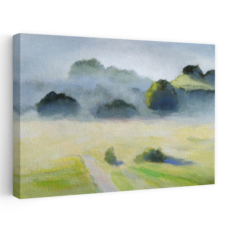 Misty Morning Landscape, H 40 po x l 60 po