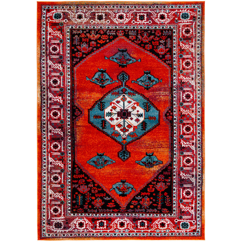 Vintage Hamadan Performance Oriental Rug, Rectangle 4' x 6'