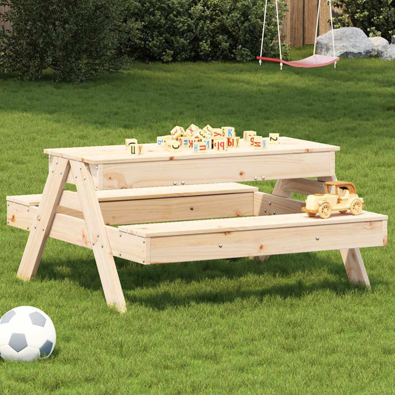 Table de pique-nique Vidaxl, H 20,5 po x l 39,2 po x P 41,3 po