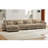 Luxurious L-Shaped Velvet Sofa-1718990669