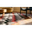 Exiting Chevron Deign Antique Navajo Long and Narrow Wool Gray Native American Rug