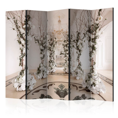 Clybourn 172 cm H Solid Wood Folding Room Divider