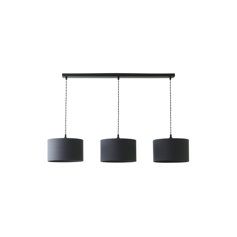 Albeiro 3 - Light Pendant, Matte Black, Grey, Yes