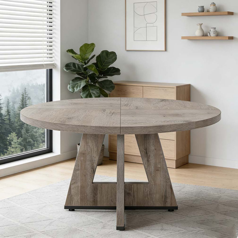 Table de salle à manger en bois, Gris