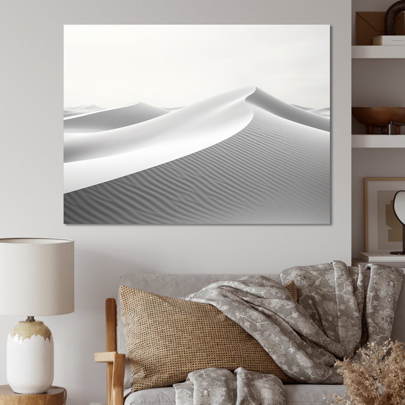 «Eernal Desert Dreams Minimalisme I», art mural sur toile, H 12 po x l 20 po x P 1 po, Toile tendue