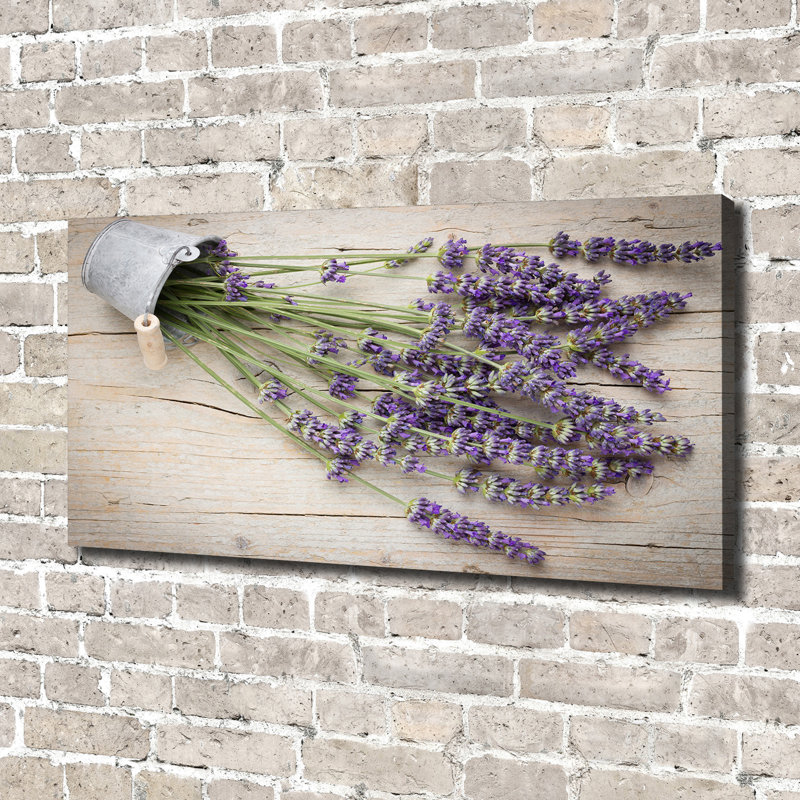 Lavender In A Pot - No Frame Print, 70cm H x 100cm W, Glass