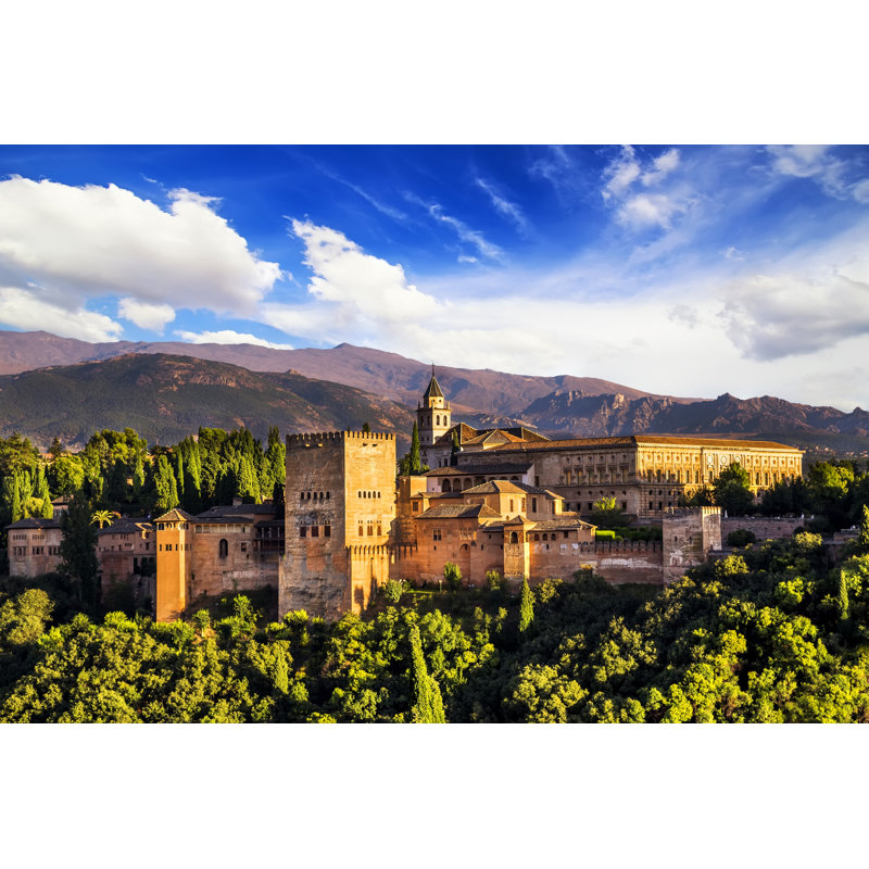 Arabic Fortress Of Alhambra by MarquesPhotography - Wrapped Canvas Print, 30cm H x 46cm W