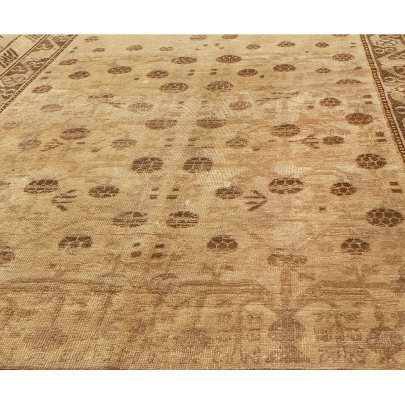 Vintage One-of-a-Kind Rectangle 5'7" X 10'2" Hand Knotted Area Rug