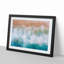 Beach Waves in Australia in Abstract - Picture Frame Graphic Art Print on MDF-55685688-55685689