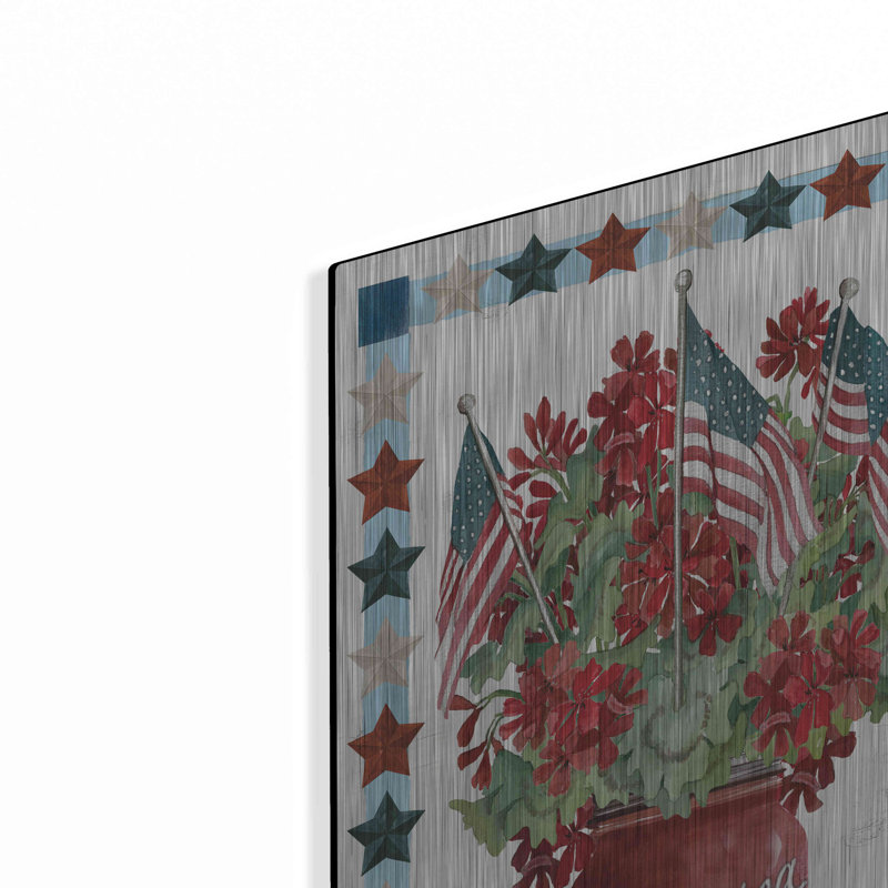 "Fleurs patriotiques" par Cindy Jacobs, H 24 po x l 16 po