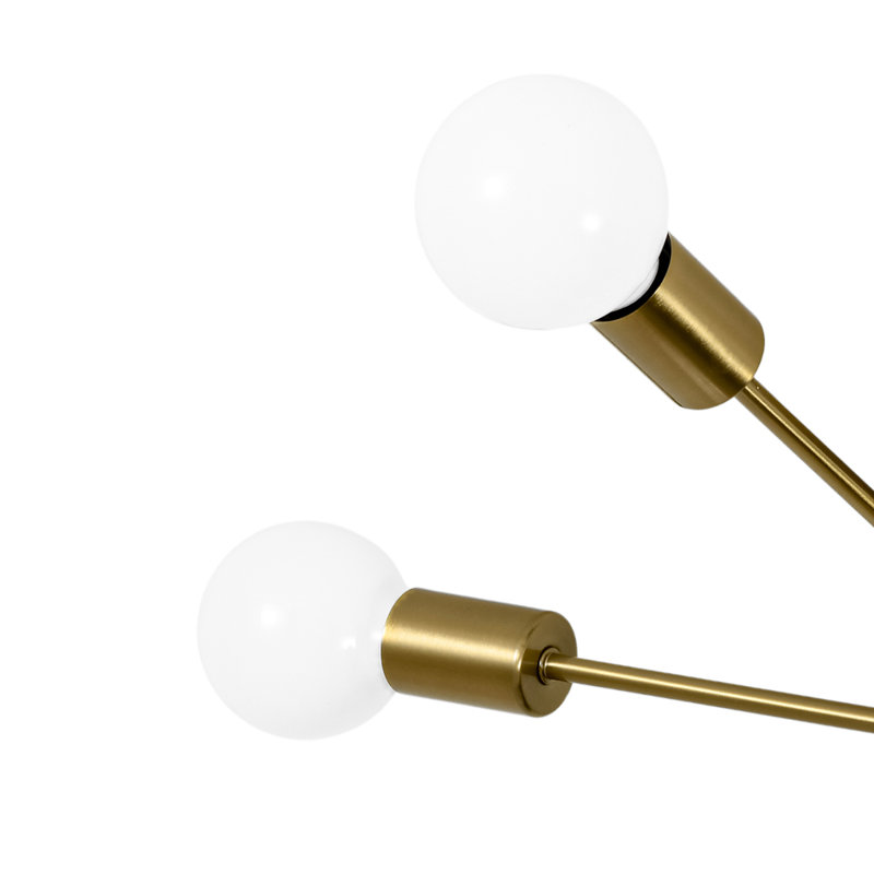 Plafonnier semi-encastré 5 lumières Mid-Century