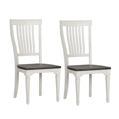 Chaise d'appoint à dossier en lattes Colburn