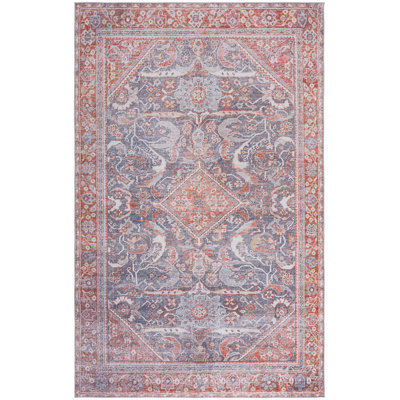 Tapis oriental gris / rouille Abdussamad
