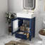 Meuble-lavabo sophistiqué avec lavabo en céramique durable et rangement abondant pour les espaces compacts-1675214912