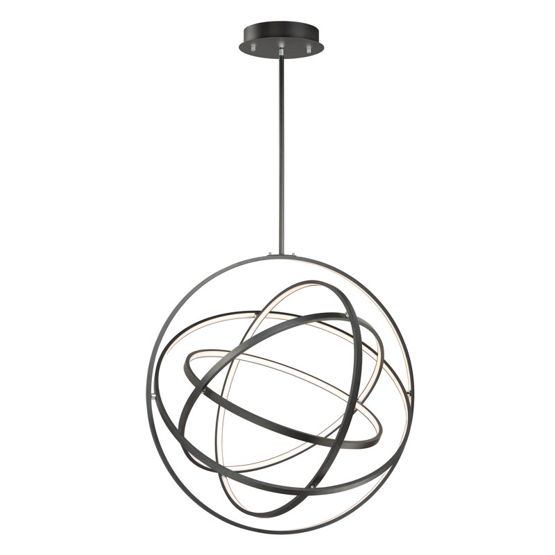 Maselli 5 - Light Dimmable LED Globe Chandelier, Black