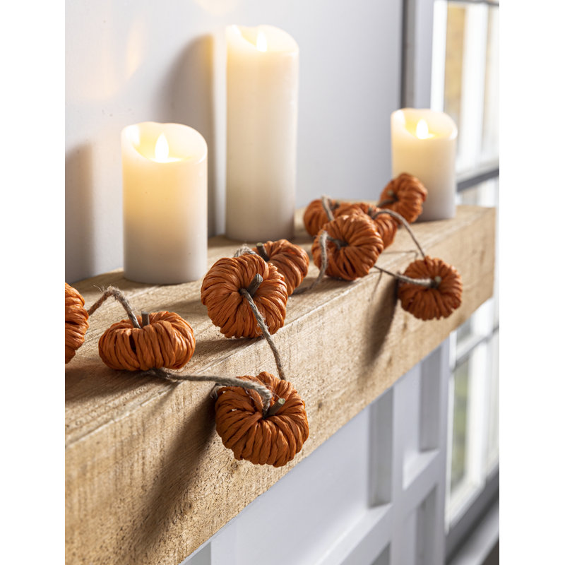 72'' in. Faux Pumpkin & Gourds Garland